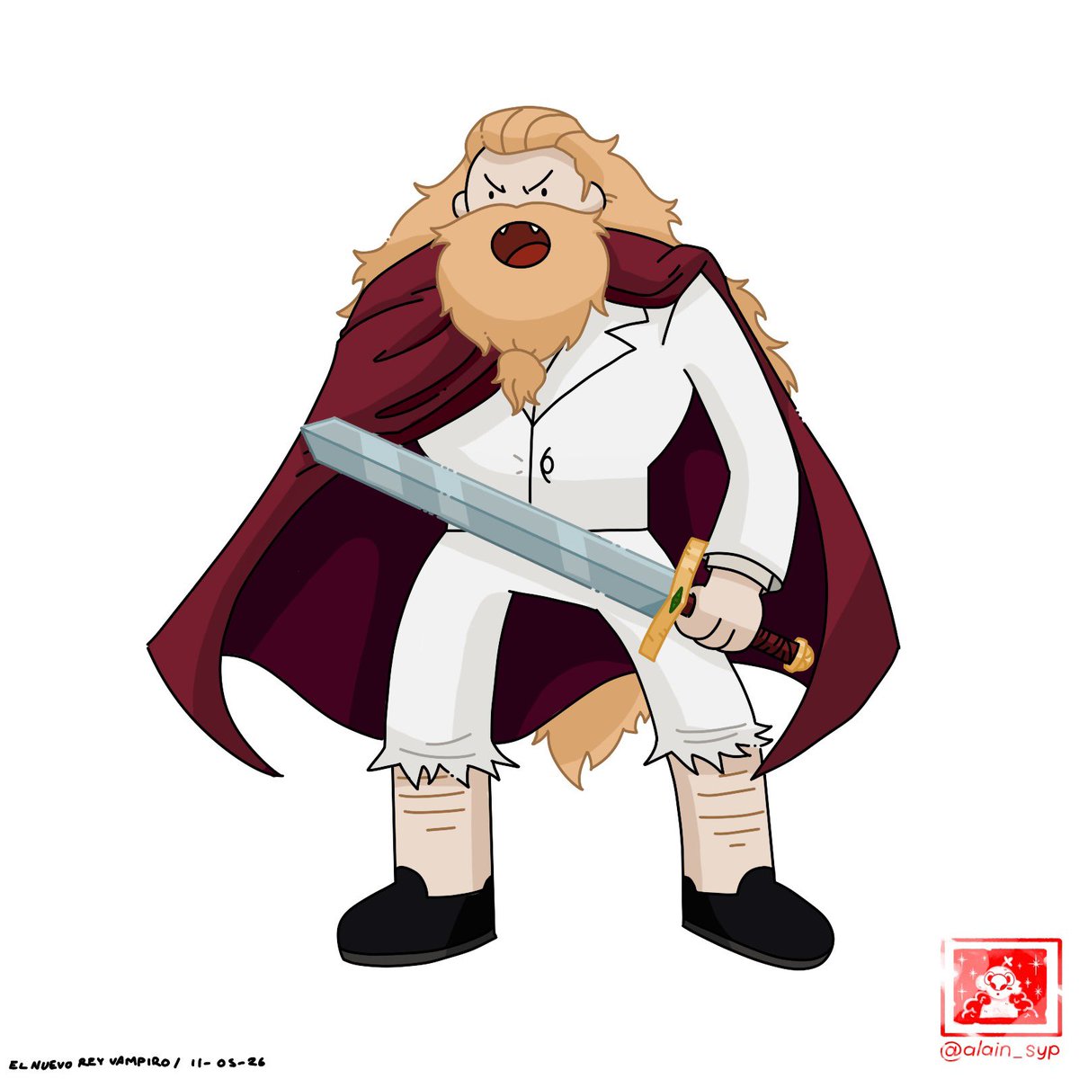 alain_syp's tweet photo. Rey vampiro 🧛‍♂️ 
-
#adventuretime #horadeaventura #fionnaandcake #cartoonnetwork #alain_syp https://t.co/G5cVkP1yfL