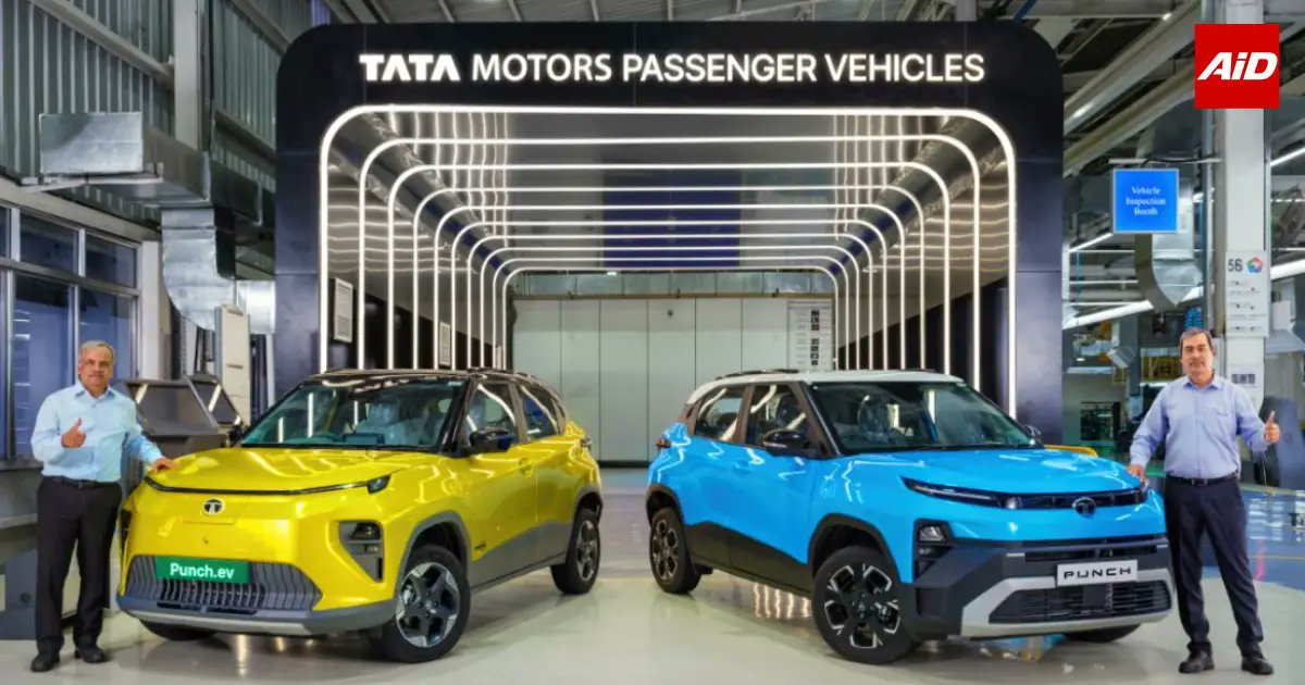 AutoIndiaDaily's tweet photo. Tata Punch crosses 8 Lakh Sales in India! 🎉

✔️ Starting at Rs. 5.69 Lakh
✔️ Up to 26.99 km/kg Mileage
✔️ Petrol, CNG &amp; EV Options

Here's why Tata Punch continues to dominate the compact SUV segment.

🔗 https://t.co/jhGlQ3q6OG

#TataPunch #TataMotors #CarNews #AutoIndiaDaily https://t.co/DqbODMmVMU