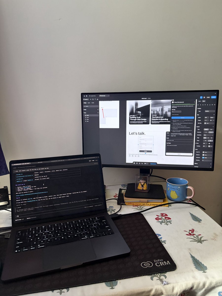 imuthaiyan's tweet photo. Working on framer plugins 😁

#buildinpublic https://t.co/k3Z67fBdwJ