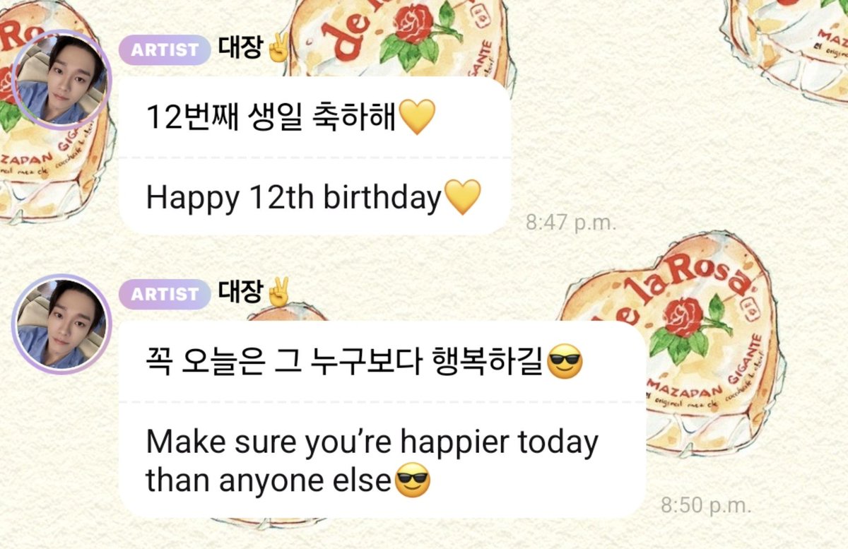 softchenxiu's tweet photo. Jongdae always uses the yellow heart to refer to his fans. So if you're not a fan of his, just keep quiet and let the people who love him receive those congratulations with joy https://t.co/kJdElqLJNH
