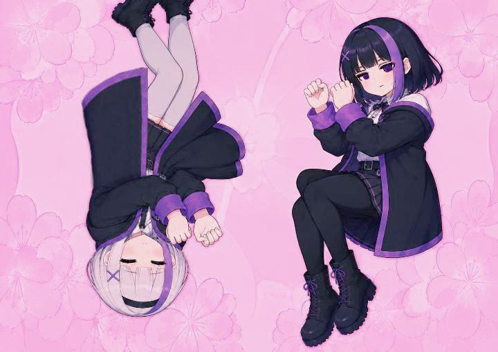 foxyVT_'s tweet photo. Dos caras.
Una sonríe...la otra juzga.🖤

Cual eres?👀

#vtuber #AnimeEdit
#dualidad https://t.co/KhQRnKPSwq