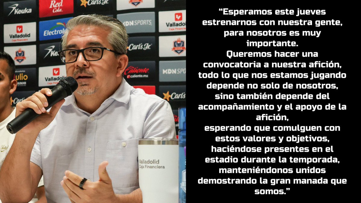 LeonesNegrosCF's tweet photo. Así el mensaje de nuestro Pdte. @AlbCastellanos. 🫡

¡Que toda La Manada se haga presente este jueves que volvemos a casa! 

#AmorEsLeones https://t.co/AeXBdQE4GL