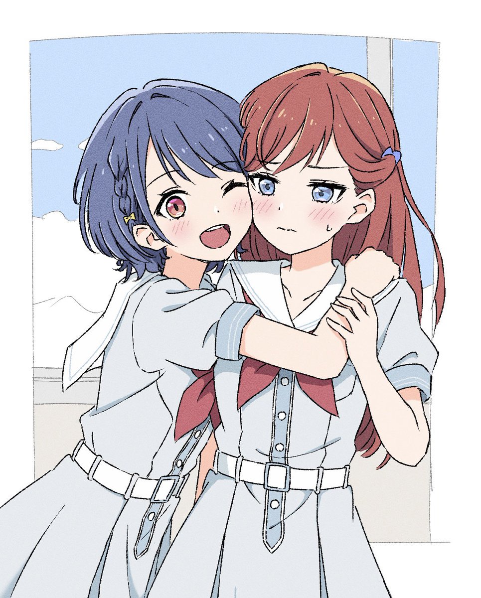 ringojuice1218's tweet photo. マイカと葵
#蓮ノ空美術部 https://t.co/jnNuxaoYgZ
