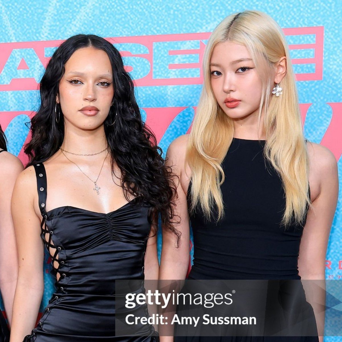lthobrien's tweet photo. a BIG fan of daniela and yoonchaeʼs insane face cards side by side on the red carpets https://t.co/SFAZa7ofoa