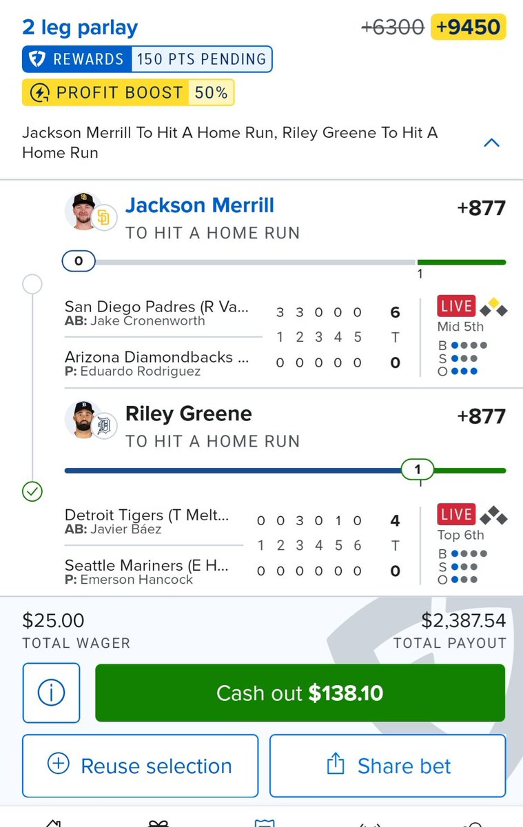 bijjpoh's tweet photo. @MLBHR @BetMGM I need action jackson to come thru https://t.co/eg1Z1iMf87