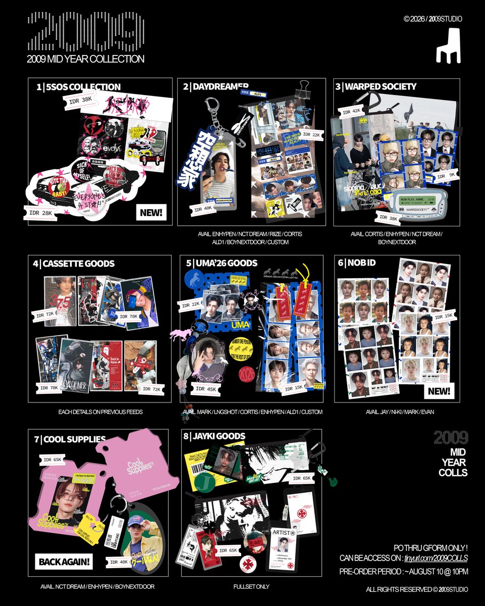 twoounine's tweet photo. ✶ MIDYEAR COLLECTION ✶
by twoounine

our monthly pre-order is open now !
⏰ period : ~ 12.08
🛒 https://t.co/9S2xq4XwFy
→ https://t.co/HxVs8MGxrB < full catalogue >

line-up : nct / bonedo / enhypen / cortis / lngshot / riize / ald1 &amp; more!

reshares are highly appreciated :D https://t.co/m1BvKqKp8y