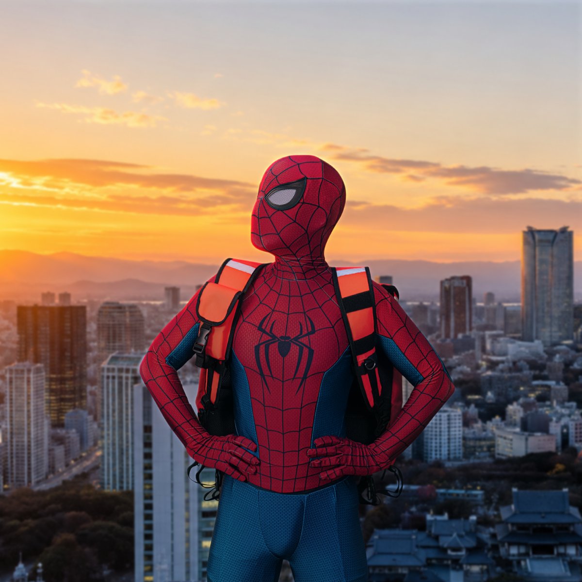 demaecan's tweet photo. 「スパイダーマン：ブランド・ニュー・デイ」のコラボキャンペーンは、【8/9(日)】で終了です…！🥲
スパイダーマンも、ラストスパートに向けて気合十分！
まだスパイダーマンに会えていない方、今すぐ出前館をチェック！👇