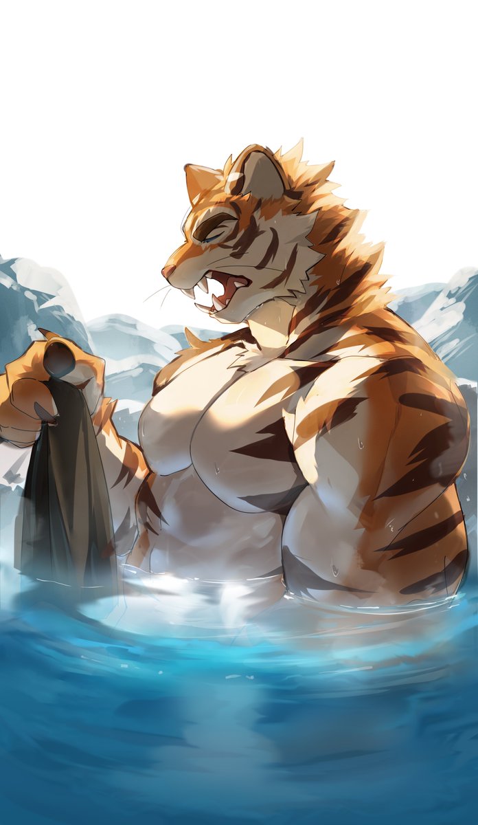 TabiNekoShiro's tweet photo. 配信で塗ってた🐯 https://t.co/o3iS8bA8rD