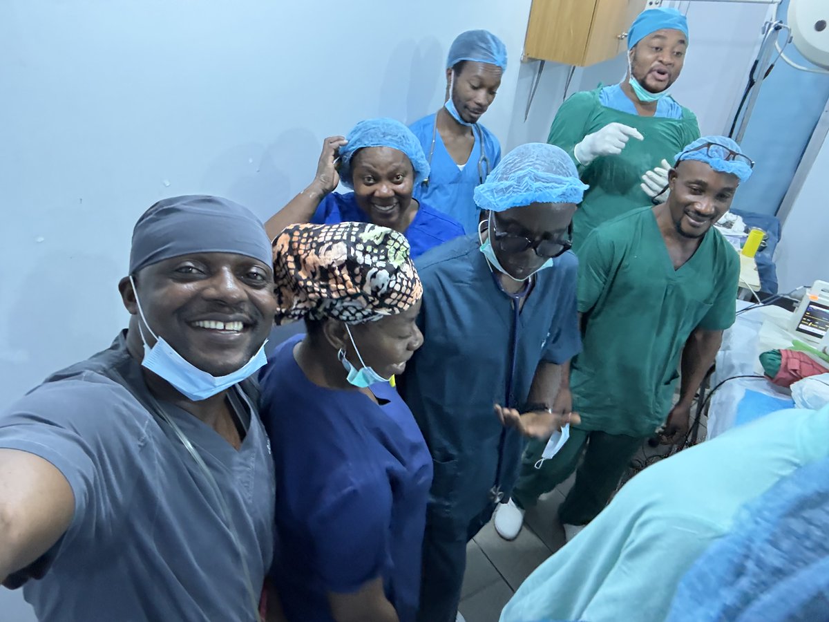 DrFolaseye's tweet photo. Good morning all, we are making progress. I presently have a small challenge: I need at least 2 more Anaesthetist experts in ENT anesthesia, preferably consultants that can offer  free services just for thusday and Friday, my anesthetists will not be available then. 
DM here https://t.co/bSLqs9Y7yn