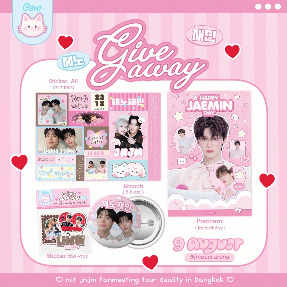 qtnajam's tweet photo. Give away 🐶🐰🎀🪄
 NCT JNJM Duality in BKK ♡

◌ retweet  + show this tweet 
◌ show proof vote or stream jnjⓂ️ ಎ  ࣪       ׅ    

date : 9 august  
location : impact arena

more details in mention ⤵️
#NCTJNJM_FANMEETING_TOUR
#NCTJNJM_FANMEETING_TOUR_DUALITY https://t.co/5DH8zGWJna