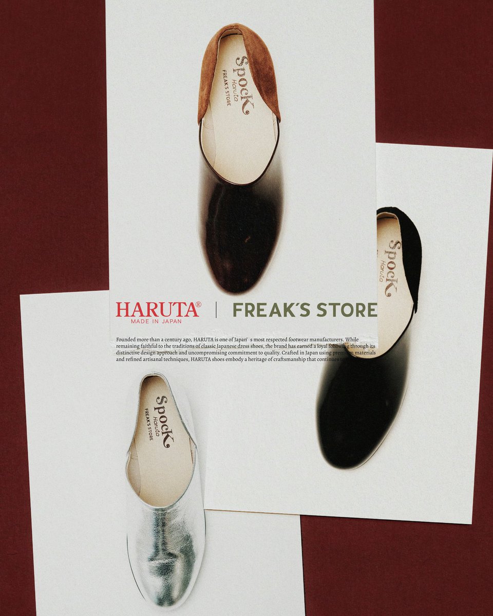 fullress's tweet photo. HARUTA × FREAK'S STORE LIMITED MODEL.
別注スポックシューズが、先行予約・2026年 9月中旬 発売 PR

https://t.co/mpPn9uzBYU https://t.co/5rEf2YfrSW
