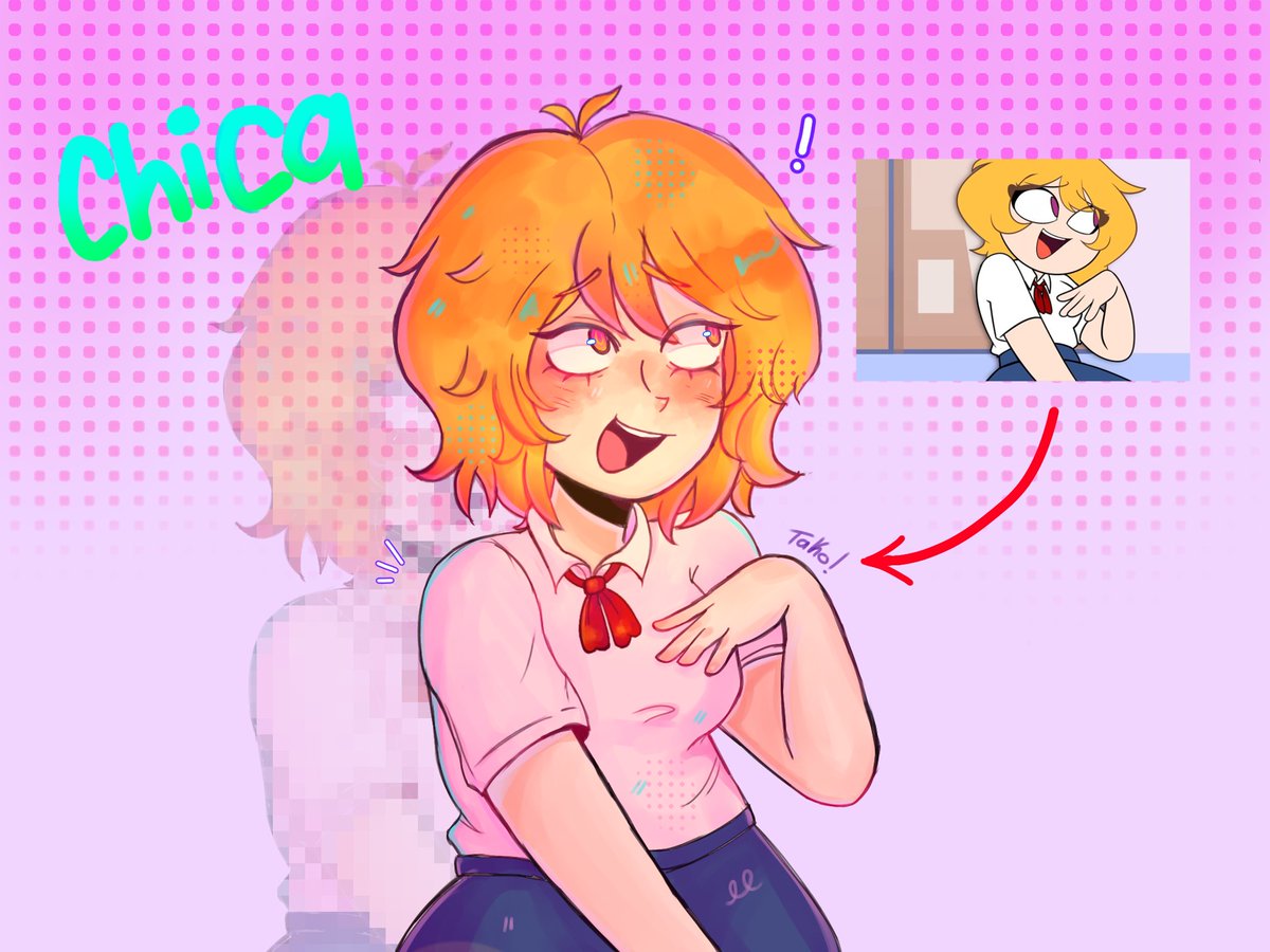 angy_wwx's tweet photo. La siguiente es chica :3
#FHSREW #FHS #CHICA #FNAFHS https://t.co/voQBBAmlqh