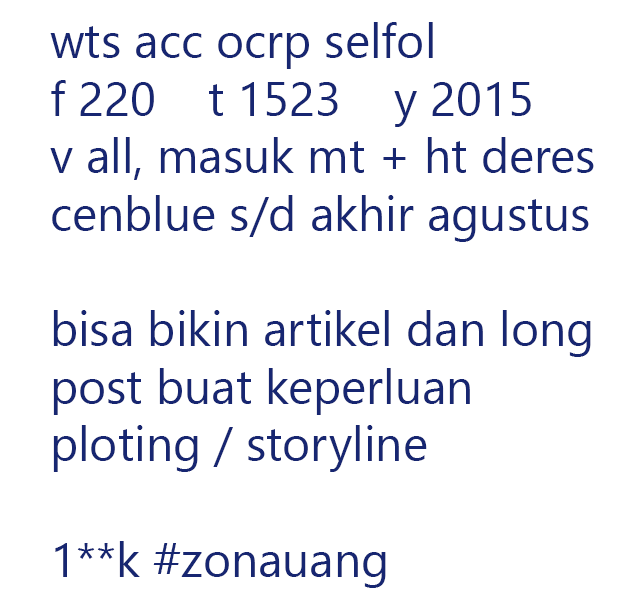 hotpov's tweet photo. wts acc akun oc rp ocrp cenblue cenblu selfol #zonauang https://t.co/Jc6magbKaa
