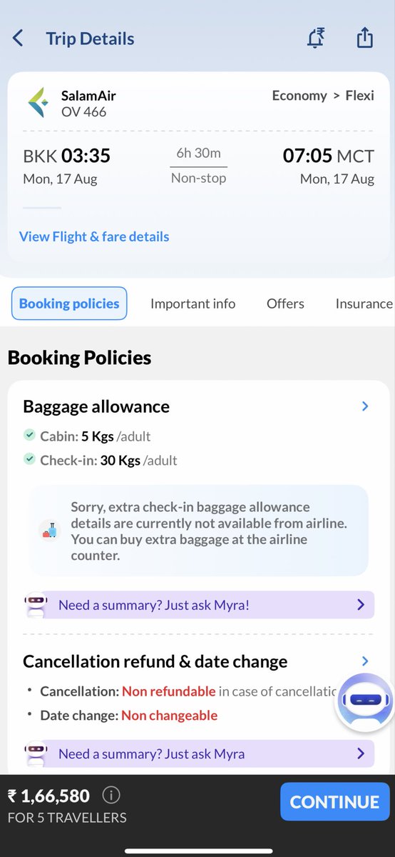 YYwsf54147's tweet photo. @makemytripcare PNR: 2BAVH2 – My booking included 30 KG checked baggage, but my confirmed booking only shows 5 KG cabin baggage. I have proof. Please fix this immediately, or I will escalate the matter. https://t.co/sVCOWxhAN6