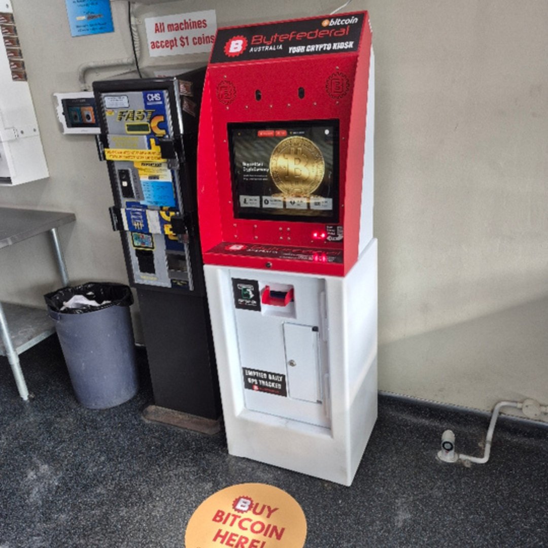 ByteFederalAU's tweet photo. New Bitcoin ATM in Sunshine, VIC.
Visit Sunshine Station Laundrette
8 City Pl, Sunshine VIC 3020
Cryptocurrencies Available: Bitcoin, Ethereum, Litecoin, USDT, Dogecoin and more!
https://t.co/jNRXM0eSah
#bitcoin #bitcoinatm #cryptocurrency #btc https://t.co/g3e1sdHOH1