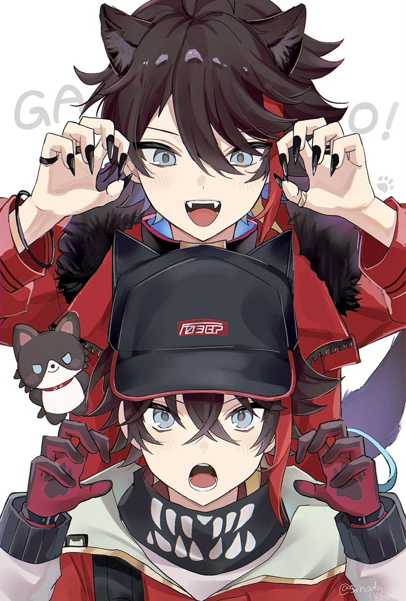 Sinoda1440's tweet photo. らくがき🐺🐱🐾 https://t.co/TKo3n4kfxe