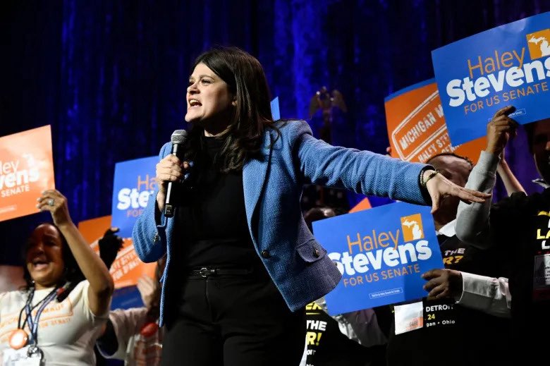 DSA_Watch's tweet photo. 🚨 VoteHub on the Oakland County Results: “The remaining votes are disproportionately absentee, which should benefit Stevens.” https://t.co/1AWAV6Xlxf
