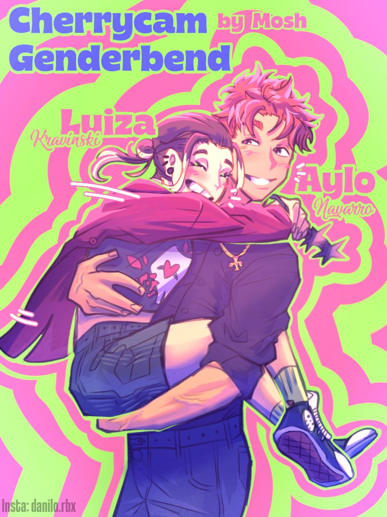 Mosh_p1t's tweet photo. Dia 3 - GenderBend - 📷🍒

Meia noite e eu aqui, nem um pouco ansioso pra postar essa fanart 😖

#XdaQuestãoRPG
#CherryCamWeek2026
#Cherrycam https://t.co/s6J6bf3yxR