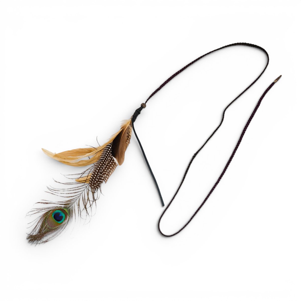 3rdivisionShop's tweet photo. CHROME HEARTS Feather Necklace
Featuring genuine peacock &amp; exotic feathers combined with a metallic purple braided leather cord. Finished with iconic Sterling Silver tips for that ultimate luxury streetwear edgeStand out from the crowd. 🪶
#LuxuryJewelry 
https://t.co/6lVlnd1Lz3 https://t.co/uZBSZ75qaT