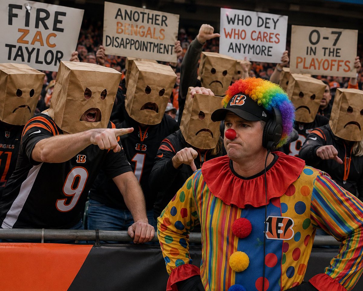 shmo_MN's tweet photo. With everyone saying the Bengals are going to be a playoff team, this is where k think they will be by week 7! #Bengals #Whodeygonnabeat #Zactheclown https://t.co/JkM8fIynqb