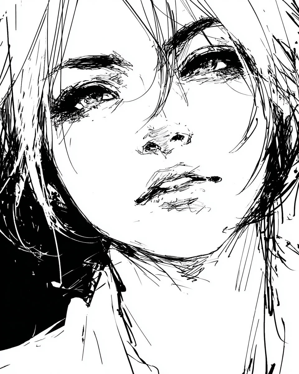 CarolynIott's tweet photo. --sref 5966617
Midjourney 7
Sketchy, messy illustrative sref code, B&W.
Photographic at --raw and sometimes lower parameters.
Higher parameters and the slight Anime style comes through.
#sref https://t.co/PgJnIKQUUu