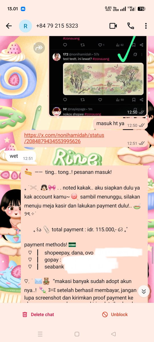 blcue's tweet photo. help rt this tweet
#bealanja

buat seller acc, kalo semisal nomor ini chat kalian dan minta test ht, jangan mau ya ☺️ rezeki orang dipermainkan. awalnya minta test ht acc yg sebelumnya, udah dibilang "test ht ulang = fix take" dia jawab "fix" pas udah di test ht dan masuk malah minta test ht acc yg lain alias ganti mau beli yg lain. sebelum membeli, kenapa ga tanya" dulu atau sebutin akun yg diinginkan? udah kayak gini malah kabur.