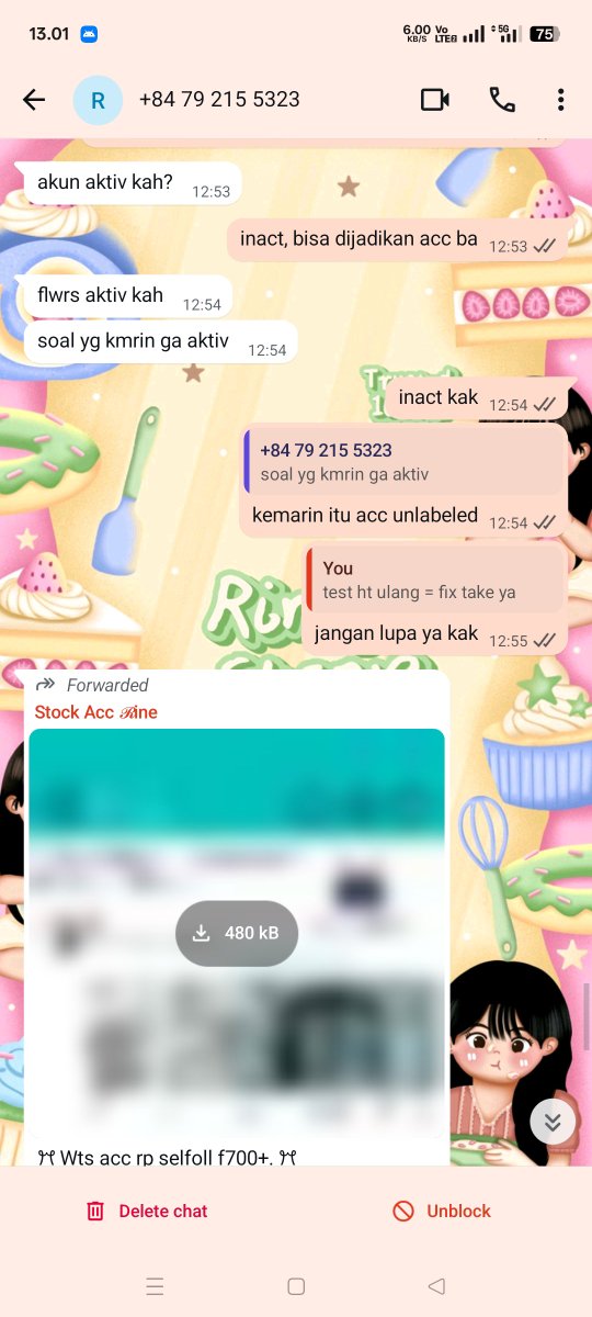 blcue's tweet photo. help rt this tweet
#bealanja

buat seller acc, kalo semisal nomor ini chat kalian dan minta test ht, jangan mau ya ☺️ rezeki orang dipermainkan. awalnya minta test ht acc yg sebelumnya, udah dibilang "test ht ulang = fix take" dia jawab "fix" pas udah di test ht dan masuk malah minta test ht acc yg lain alias ganti mau beli yg lain. sebelum membeli, kenapa ga tanya" dulu atau sebutin akun yg diinginkan? udah kayak gini malah kabur.
