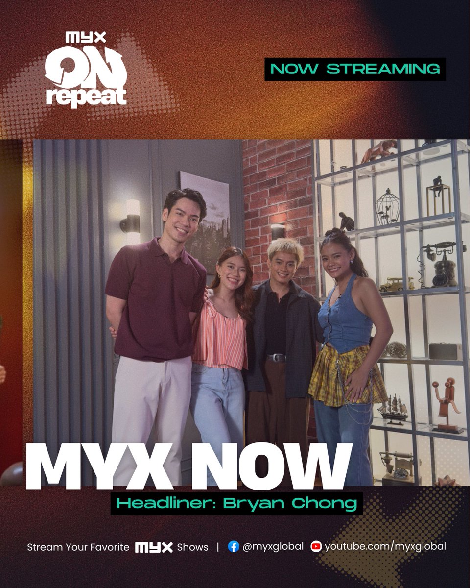 myxglobal's tweet photo. A closer look at Bryan Chong's musical journey! π΅
Catch him on #MYXNOW, now streaming LIVE on Facebook and YouTube.
#MYX #MYXonRepeat https://t.co/A9QA19dY0l