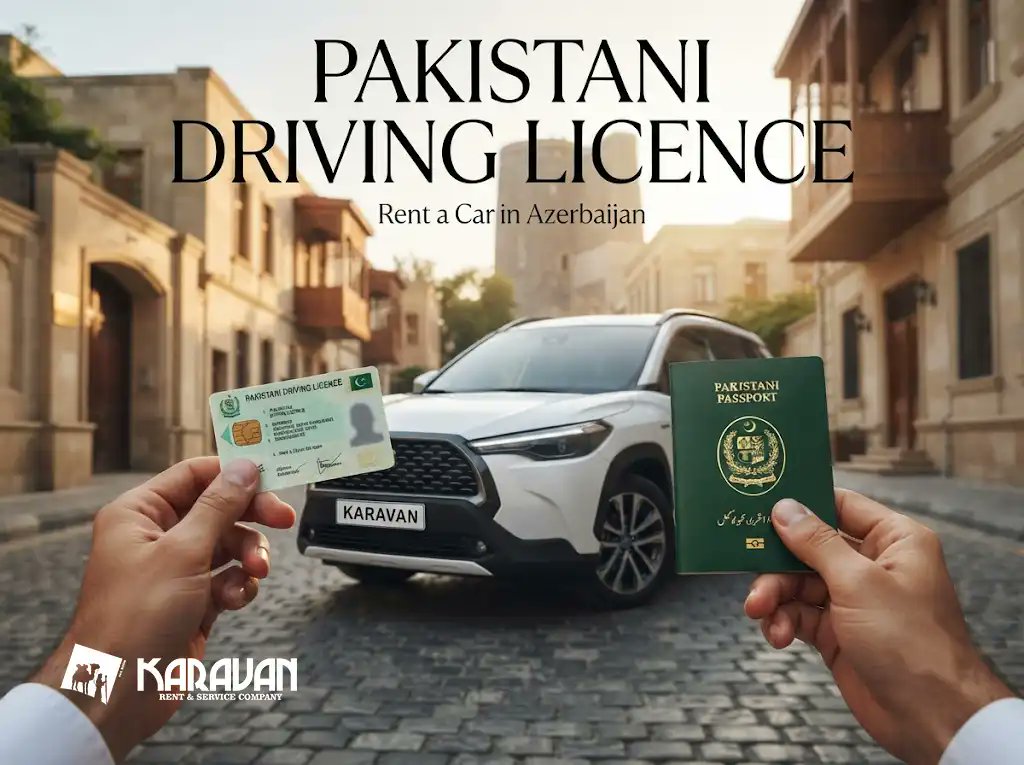 KaravanRent's tweet photo. Pakistani driving licenses and car rental in Baku: the facts, no guesswork.

Every week we get the same question from Pakistani guests: do you need an International Driving Permit before renting a car in Azerbaijan? Let's go through it using only verifiable facts.

The legal basis is simple: Azerbaijan and Pakistan are both full parties to the 1968 Vienna Convention on Road Traffic (Pakistan acceded in 1986). The convention recognizes member states' national licenses as long as the document meets the international format — Latin script, photo, category, validity date.

Here's the detail specific to Pakistani licenses: the card is traditionally issued bilingually, in English and Urdu, at the same time. That means the Latin-script name block is, in most cases, already printed on the document — no separate translation needed.

But there's a nuance worth knowing in advance. Pakistan has no single federal license template: the document is issued by the relevant provincial authority — Punjab, Sindh, Khyber Pakhtunkhwa, and others — and the card design varies noticeably by region. Some cards genuinely lack the Latin-script duplication. So our advice is simple and practical: photograph your license in good light before you travel and send it to us on WhatsApp or Telegram — we'll look at it and tell you honestly, in advance, whether you'll need an IDP.

The second fact that often gets missed in trip planning: a foreign national license is only valid in Azerbaijan for 30 calendar days from the date of entry. If your trip runs longer, you'll need either an IDP or a local license replacement through ASAN. This rule applies to citizens of any country, not just Pakistan, and has nothing to do with the Vienna Convention — it's a separate requirement under Azerbaijan's own Road Traffic law.

As for the rental process itself at Karavan Rent A Car in Baku: passport, license, minimum age 24 (21–23 with Extended insurance and a higher deposit), 10–15 minutes to complete. We chair ACRA — the Azerbaijan Car Rental Association — and operate under ISO 9001:2015, 14001:2015, and 45001:2018, certified by Bureau Veritas continuously since 2016. Our fleet of 400+ vehicles is the largest in the country, and the KARAVAN trademark — a 17-year-old brand — was recently renewed through 2035.

One more thing guests almost always mix up: the deposit and the excess. The deposit is a refundable hold on your card — a purely technical formality. The excess is an insurance term: the ceiling on your liability if the car is damaged — from 1000 AZN on standard insurance, from 500 AZN on extended insurance, minimal under our zero-excess program. If the accident wasn't your fault, the excess doesn't apply at all — you pay nothing.

The full breakdown — with a comparison table and FAQ — is in the article on our site 👉 https://t.co/YfYqQysXlJ

Not sure about your own license? Don't guess — just send it to us.

📞 WhatsApp +994-55-455-22-45