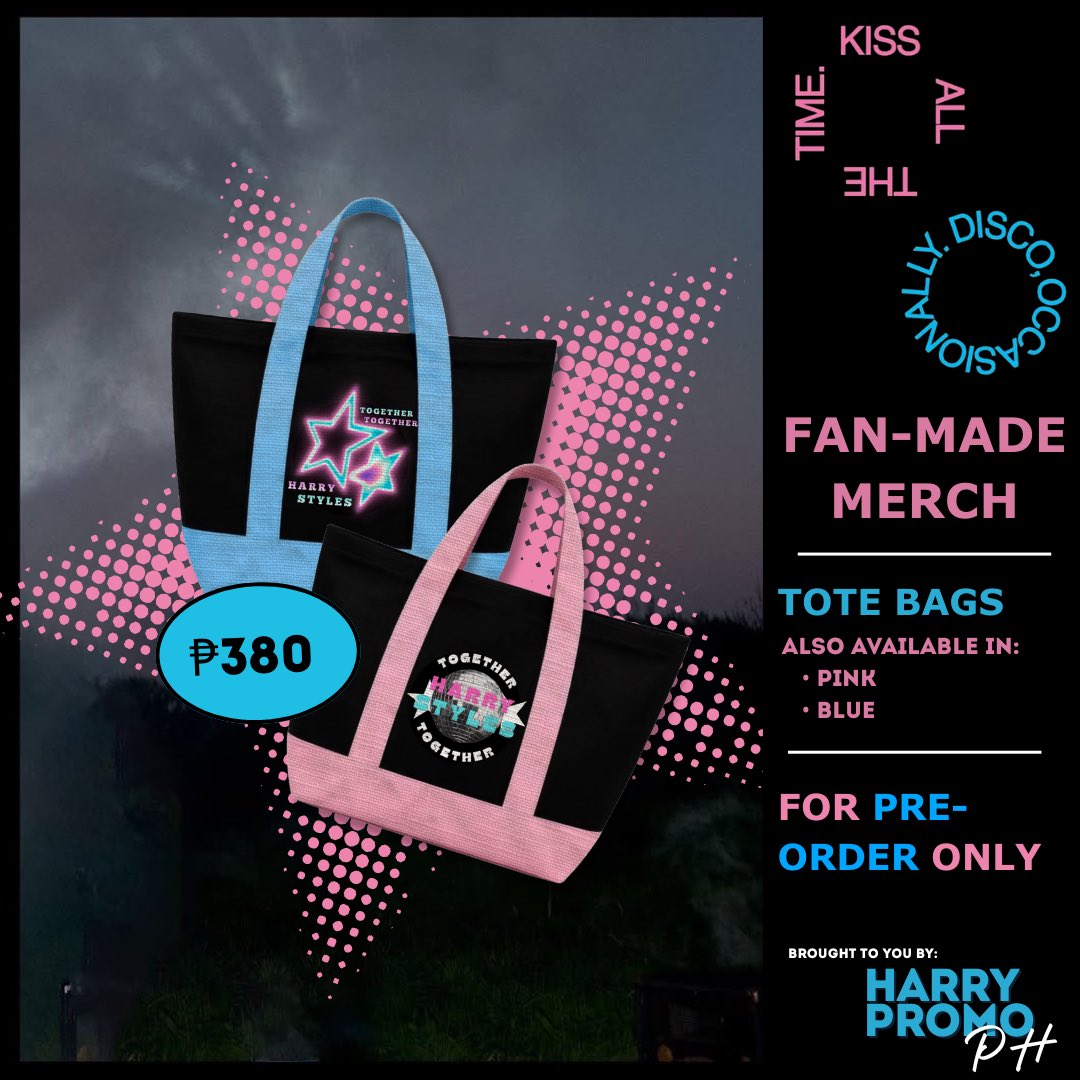 HarryPromoPH's tweet photo. HPPH presents KATTDO Fan-Made Merch! 👀
Two-Toned Bag and Poster Pre-Order: https://t.co/obVaRg52WS
Only available on Aug. 16, at Ayala Malls Manila Bay. See you there! 🥰
#16YearsOfOneDirection
#AtTheBay
#FanNightsAtAMManilaBay https://t.co/Fn7StW754G
