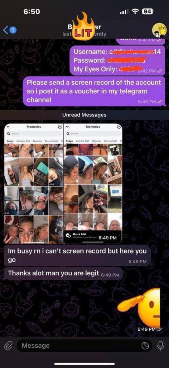 KasioCohen's tweet photo. Get access into snap without password,
Breach Eyesonly , bypass? ()- https://t.co/GombMYYWJK

#snapgod #snaphack 
 #snapchatleak #monkeyappgirls #monkeyapp ][-][&amp; https://t.co/caBbHBGOBZ