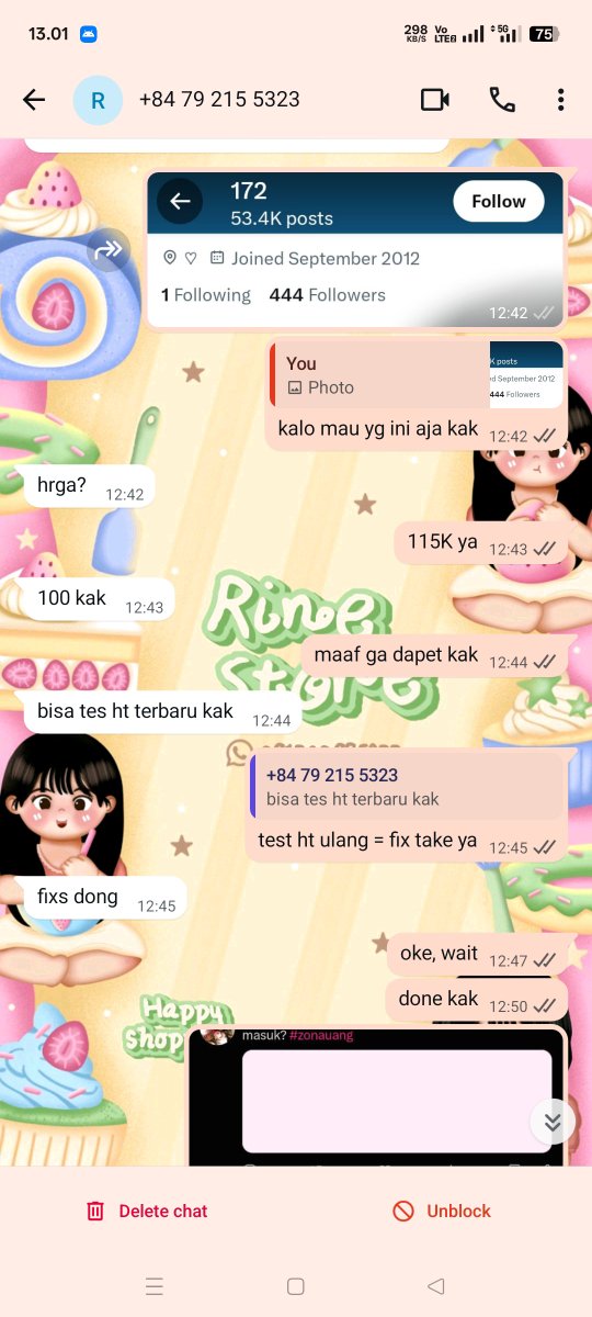 blcue's tweet photo. help rt this tweet
#bealanja

buat seller acc, kalo semisal nomor ini chat kalian dan minta test ht, jangan mau ya ☺️ rezeki orang dipermainkan. awalnya minta test ht acc yg sebelumnya, udah dibilang "test ht ulang = fix take" dia jawab "fix" pas udah di test ht dan masuk malah minta test ht acc yg lain alias ganti mau beli yg lain. sebelum membeli, kenapa ga tanya" dulu atau sebutin akun yg diinginkan? udah kayak gini malah kabur.