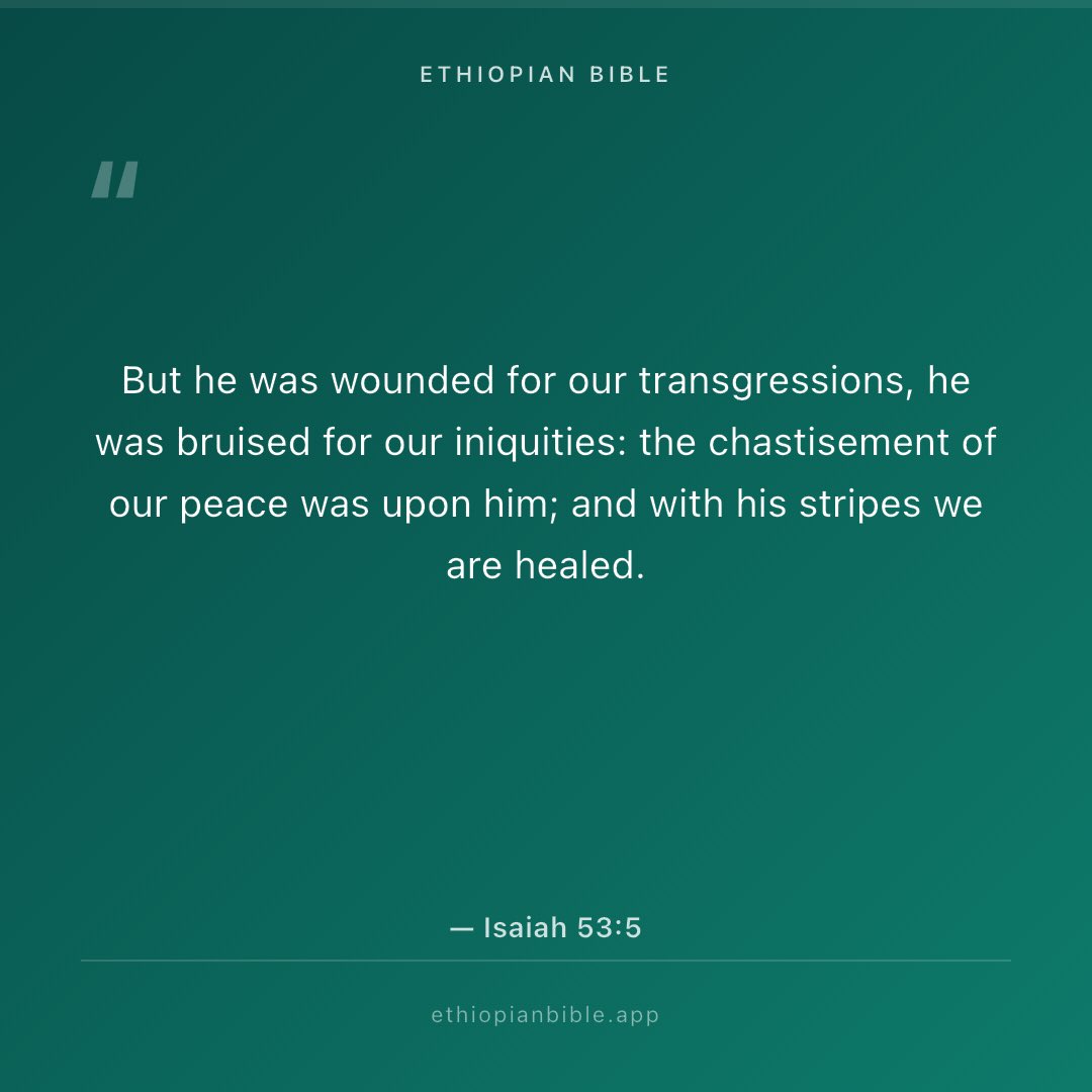 TerryManns8's tweet photo. "But he was wounded for our transgressions, he was bruised for our iniquities: the chastisement of our peace was upon him; and with his stripes we are healed." — Isaiah 53:5 https://t.co/oi0LlF5Ql6