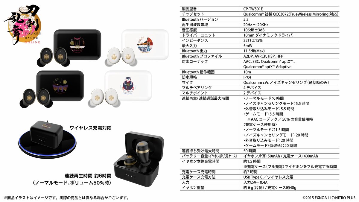 ONKYO_ANIME_2's tweet photo. 🌸#刀剣乱舞 コラボ商品 第3弾受注中🌸 

#音アニ2号店 でイヤホンのご試聴が出来ます‼
刀剣男士がイヤホンの状態をお知らせ🎵
録り下ろしボイスガイダンス各13ワード搭載✨

受注期間：2026/9/25(金)15時まで⏰

🔻イヤホン詳細＆ご注文はこちら
https://t.co/7SdN4cSds1

#とうらぶ https://t.co/caGIYVkEbg