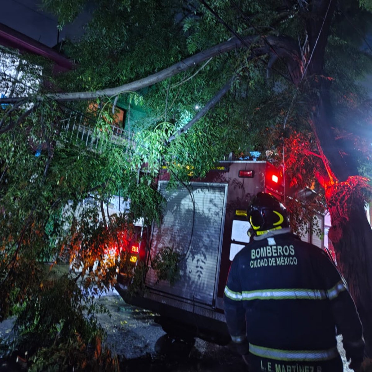 JefeVulcanoCova's tweet photo. Derivado de las lluvias que se registran esta noche en la ciudad, comparto los servicios que hemos atendido:

18 Árboles caídos
  4 Postes caídos
  3 Encharcamientos
  4 Cortocircuitos

Le recordamos a la población que se comunique al 911 o a su estación de Bomberos más cercana en caso de una emergencia.

@ClaraBrugadaM