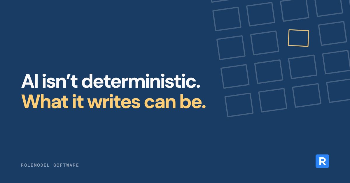 calebwoods's tweet photo. If you need the same answer every time, stop prompting for it.

Have the model write the script. Then run the script.

The LLM is the prototype. What proves itself gets hardened. https://t.co/cIeECY8g66
