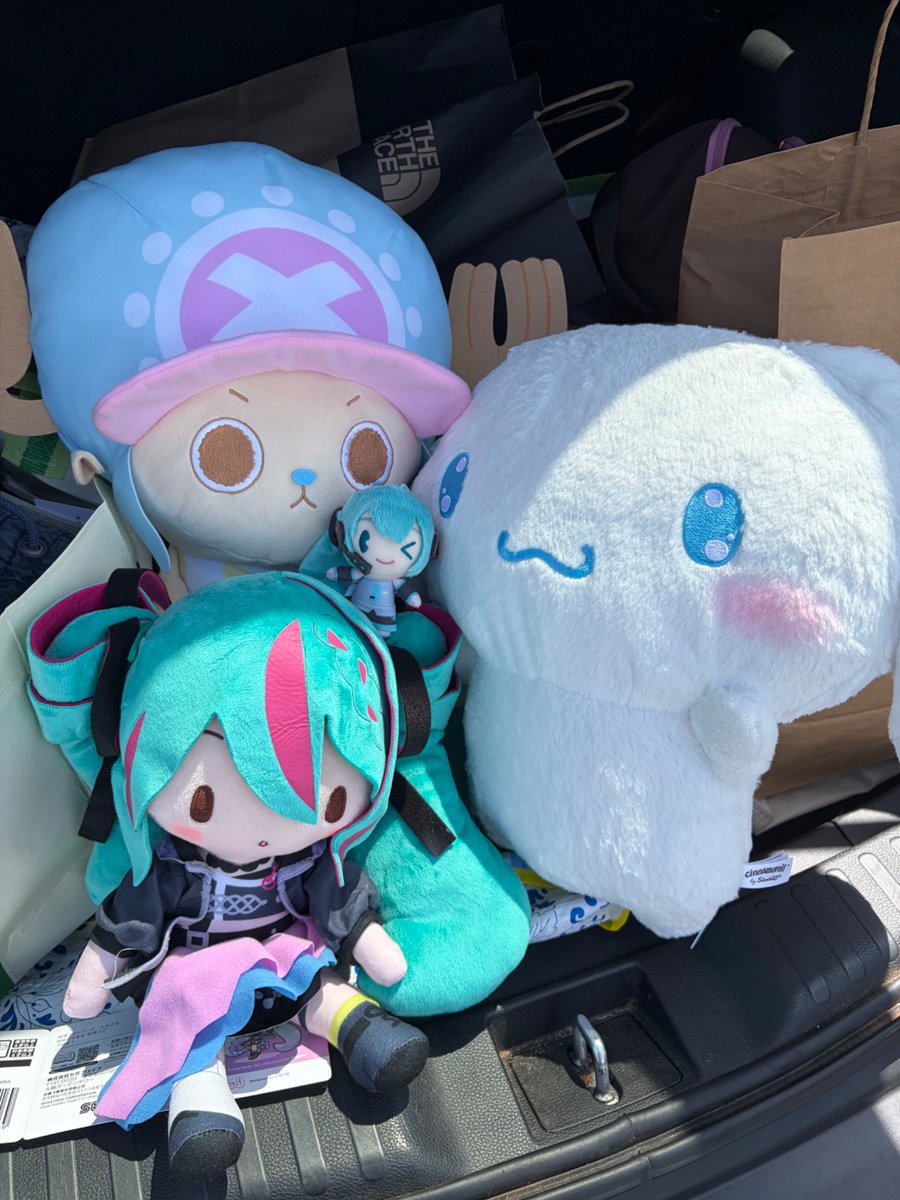 mentally_catss's tweet photo. went to round 1 again!! some random dude won me the cinnamoroll for some reason (?) and i also bought one of my dream figures for 60 usd!! https://t.co/igPYCHii9r