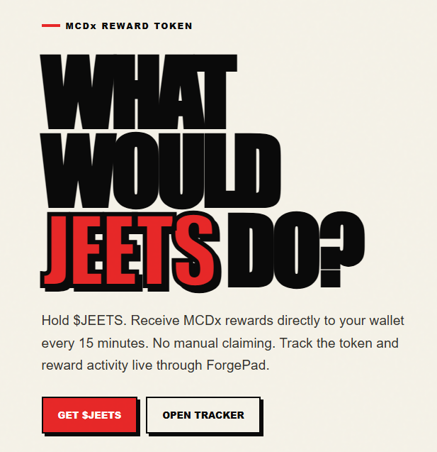 Jeets4MickeyDs's tweet photo. The $JEETS WEBSITE IS LIVE!

UR GONNA WANT TO HAVE YOUR SPEAKERS ON FOR THIS

🔊🔊🔊

https://t.co/WQZOQjCPtL https://t.co/4dHXzeyroI