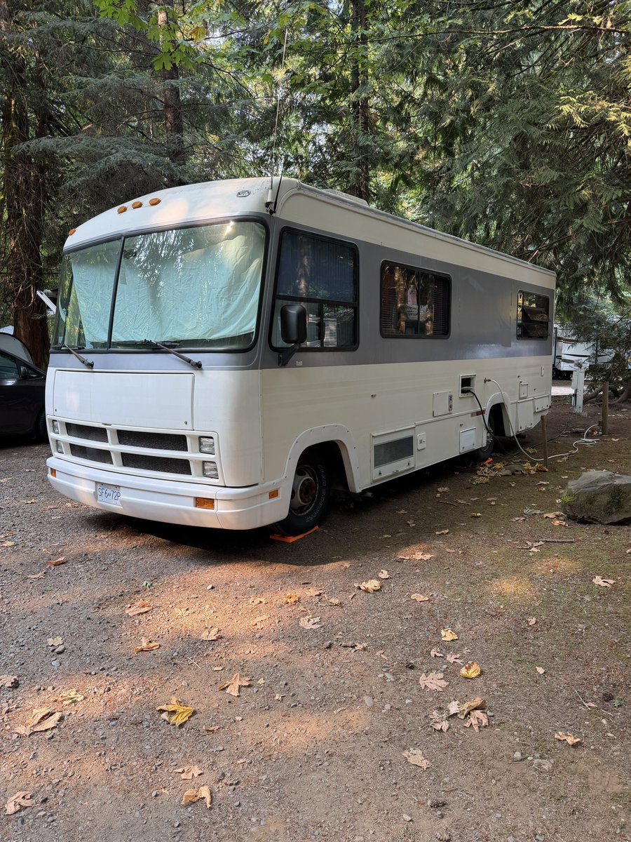 TravisKoivula's tweet photo. @dougboneparth We are camping in a motorhome that looks like it came from the set of breaking bad🫣

Total cost for our summer vacation ~$1,000 https://t.co/dnYktkjvf4