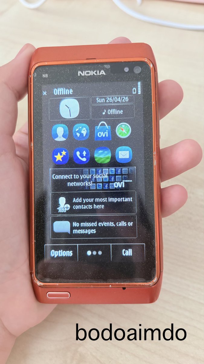 aimdo's tweet photo. ขายกล้องมือสอง Nokia n8 ทักมาสอบถามเพิ่มเติมได้ค่ะ 1xxx🍭 สนใจdmมาเลย
#กล้องดิจิตอลมือสอง #ส่งต่อกล้องมือสอง #nokian8 #ขายโนเกียเอ็นเเปด #กล้อง https://t.co/CUQnNgbWOc