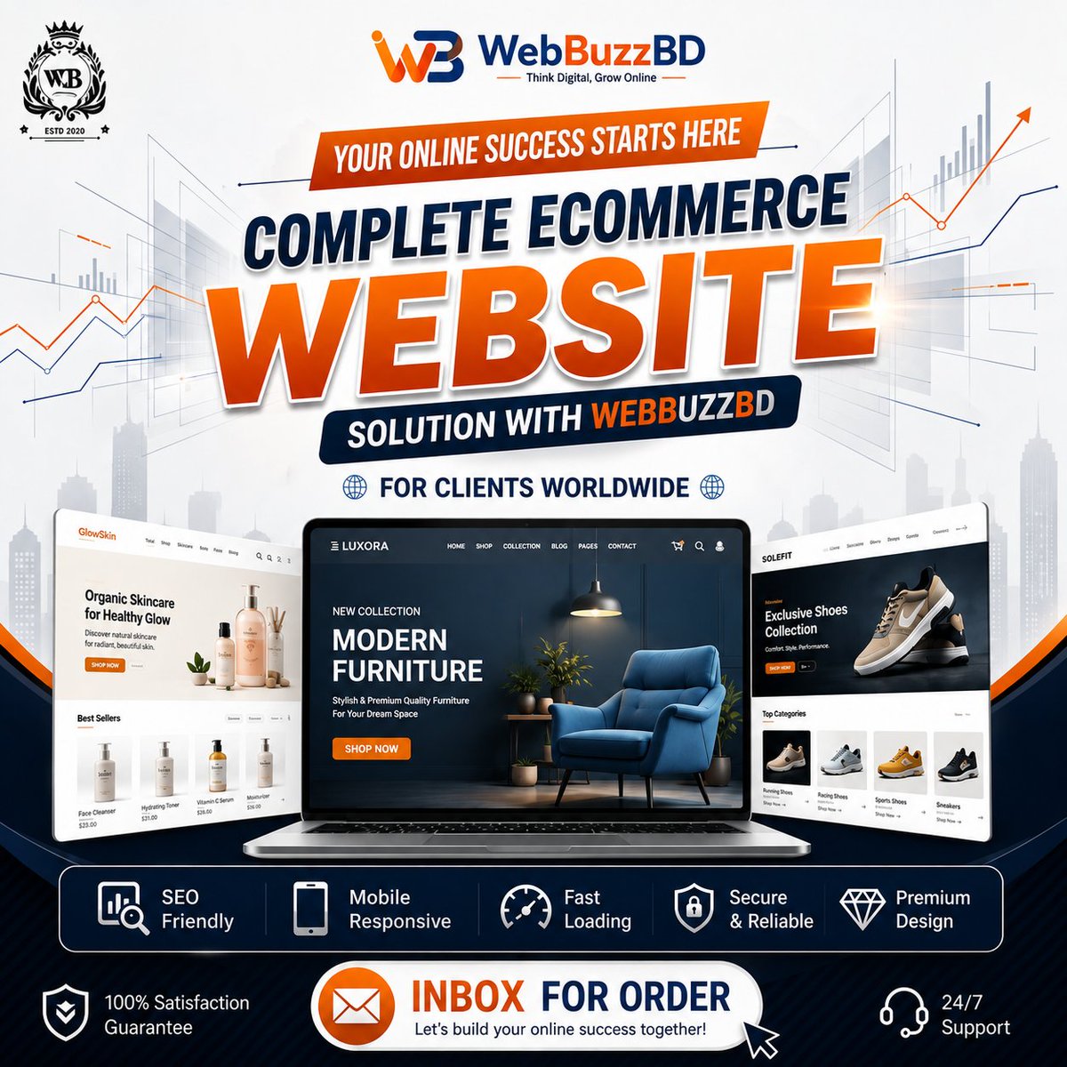 webbuzzbd's tweet photo. 🚀 Launch Your Business with a Professional Ecommerce Website!

Looking for a modern, fast, and SEO-friendly online store?

✅ Custom Ecommerce Website
✅ Mobile Responsive Design
✅ WordPress &amp; WooCommerce
✅ Speed Optimized
✅ SEO Ready
#ecommerce #website #website design https://t.co/rQuosYazHV