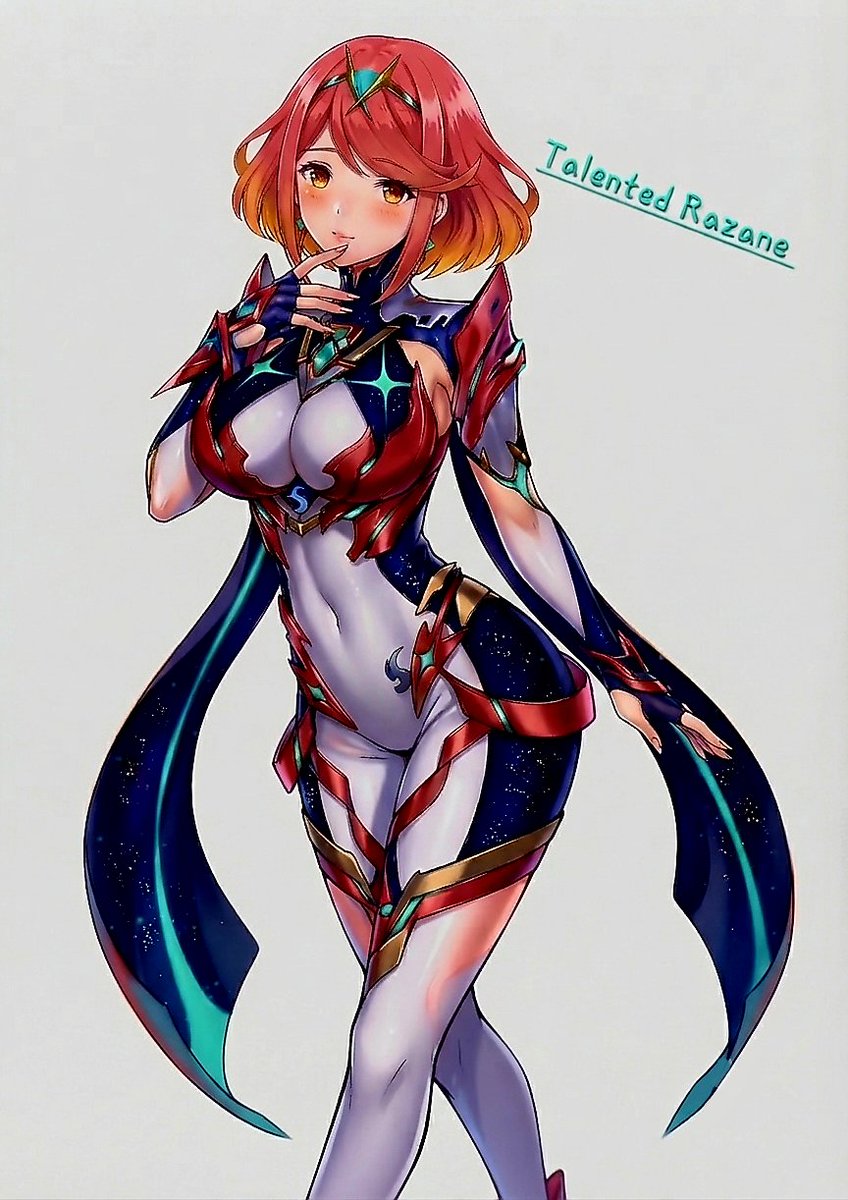 razane_royce's tweet photo. Just added a few touches for fun, not to take away from the characters’ magnificence. ✨❤️🔥#Xenoblade2 #ゼノブレイド2 #ホムラ #Pyra #Mythra #XenobladeChronicles2 #FanArt #GameArt #Nintendo #MonolithSoft https://t.co/TuVR3DyiKq