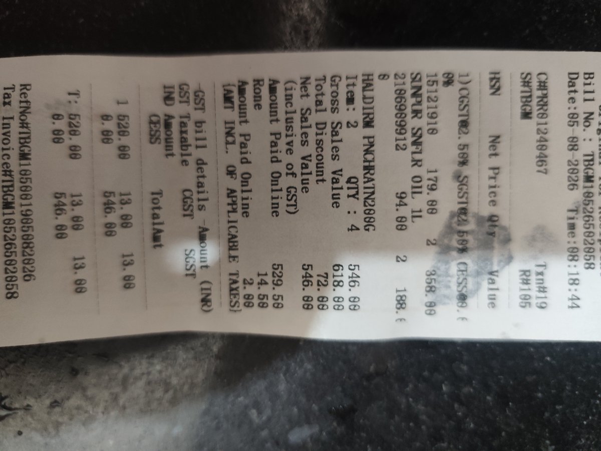 Deepu143Jain's tweet photo. @JioMart_Support 
@JioMart 
@consaff 

OVER CHARGING MRP 90 U HAVE CHARGED 94 https://t.co/VFmTfZJ0ei
