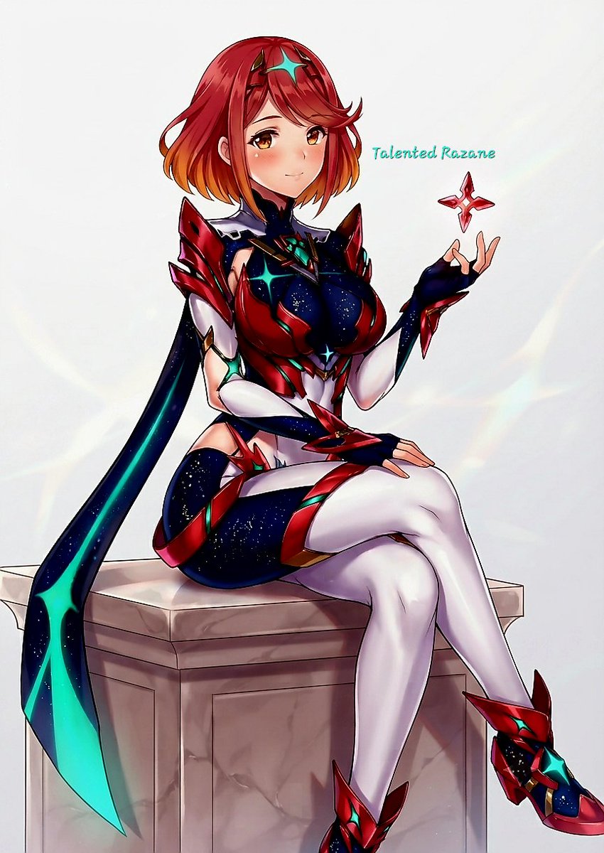 razane_royce's tweet photo. Just added a few touches for fun, not to take away from the characters’ magnificence. ✨❤️🔥#Xenoblade2 #ゼノブレイド2 #ホムラ #Pyra #Mythra #XenobladeChronicles2 #FanArt #GameArt #Nintendo #MonolithSoft https://t.co/2wGDIWlTyG