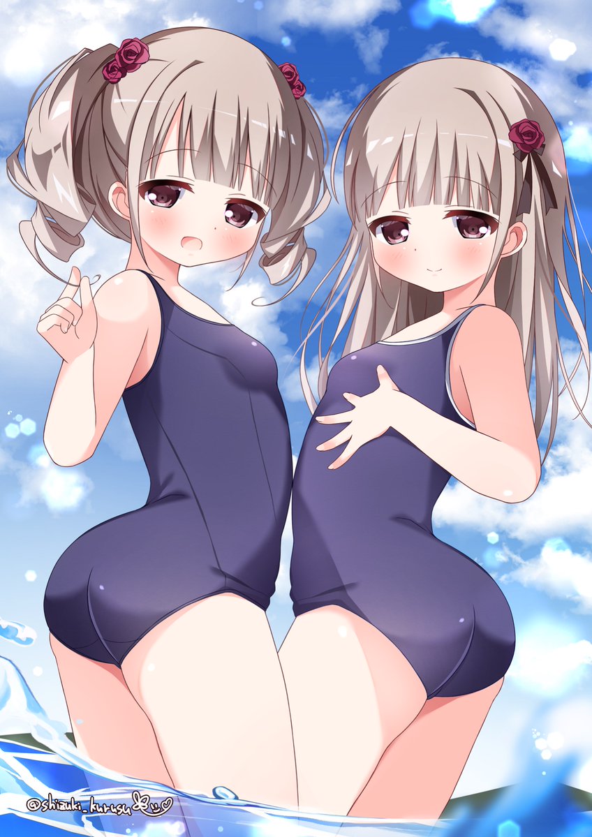 shizuki_kurusu's tweet photo. 暑ければスク水になっちゃいなよっ✨ https://t.co/MEtshntqcR