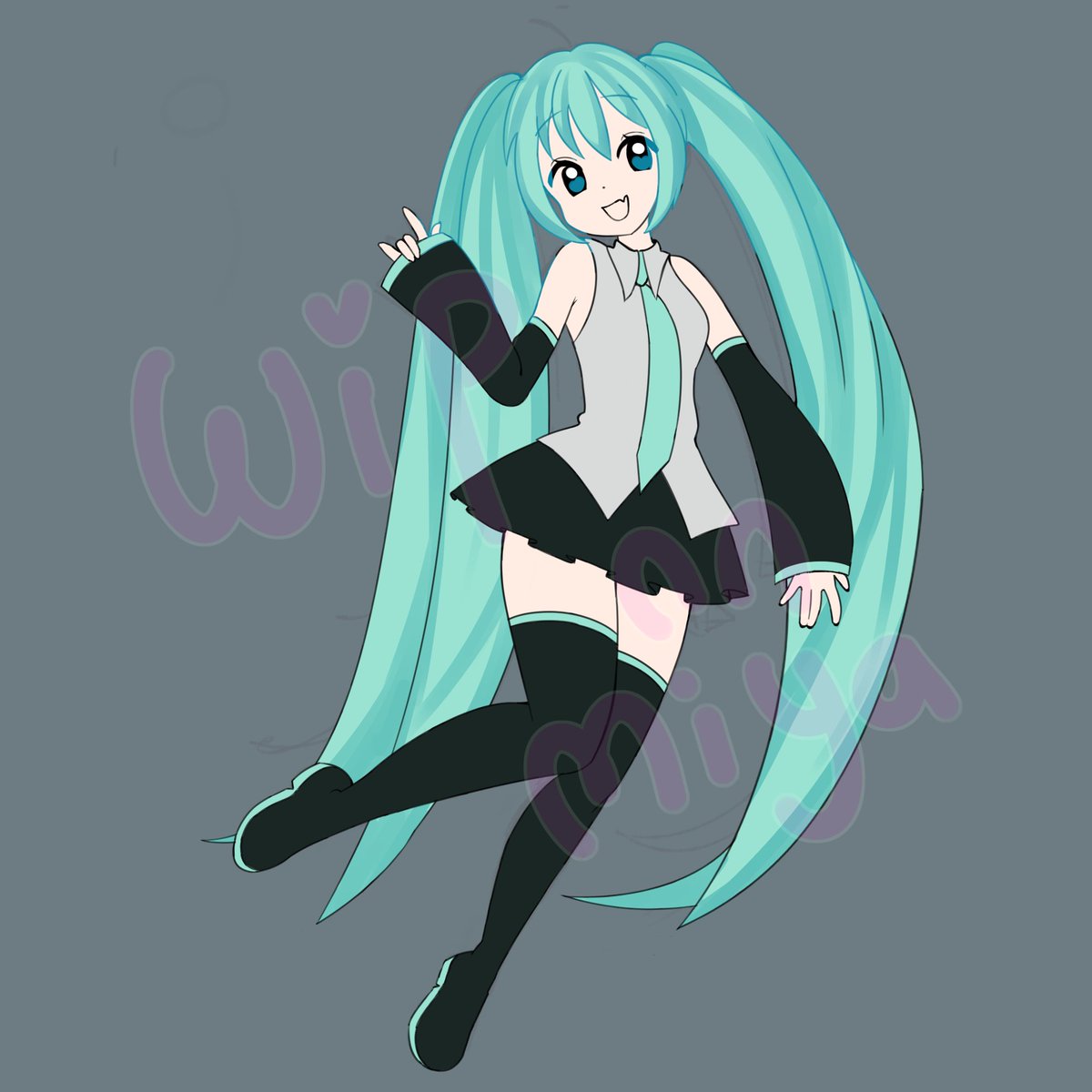 Miya_illu's tweet photo. Una miku para no perder las buenas costumbres :3 

Estoy intentando salir de mi zona de confort e intentar poses más dinámicas. Vamos paso a paso de a poco ...
#Vocaloid #fanartㅤㅤㅤㅤ https://t.co/9I9JB7d0Yd