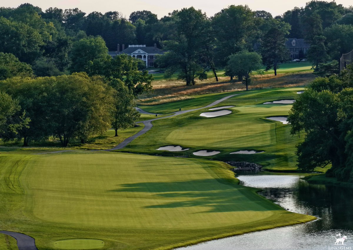 LinksGems's tweet photo. On Monday, while 156 competitors are tussling with William Flynn’s genius 5 miles due south at Merion, another 156 will be here, battling his brilliance at Philadelphia Country Club, this year’s co-host for the stroke play portion of the 126th U.S. Amateur.

I’m very curious to see how the two courses compare across the field.

64 players advance to match play.