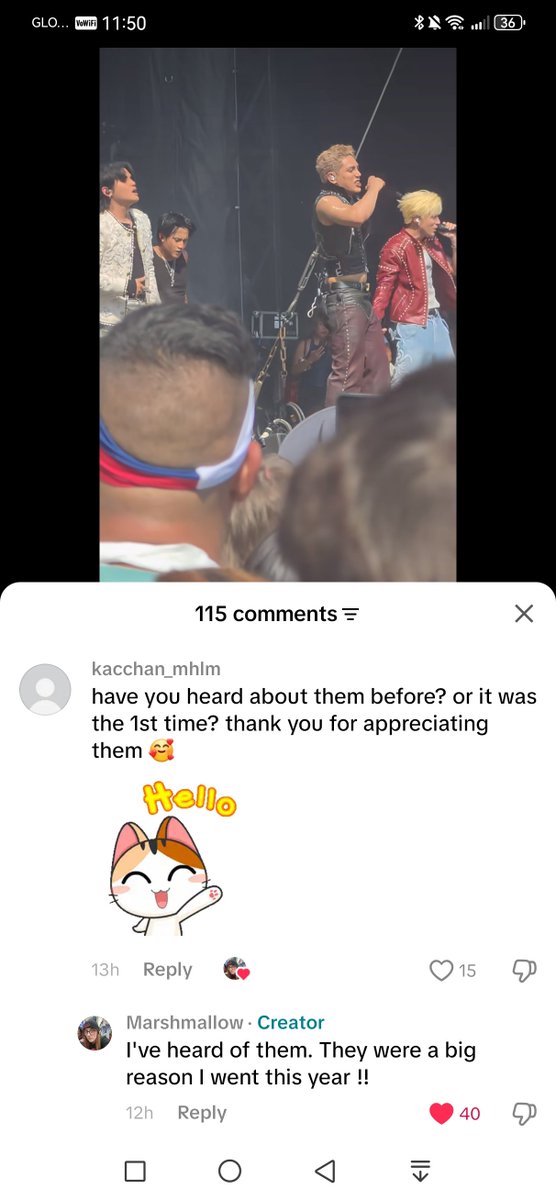 kacchan_mhlm's tweet photo. lookie, they both said (foreigners) sb19 is one of the main reasons they attended lolla 😘

there are surely more foreigners pa na same rin hihi. nakakahappy yung reach ng sb19 😊

@SB19Official #SB19 https://t.co/flmD1udrZF