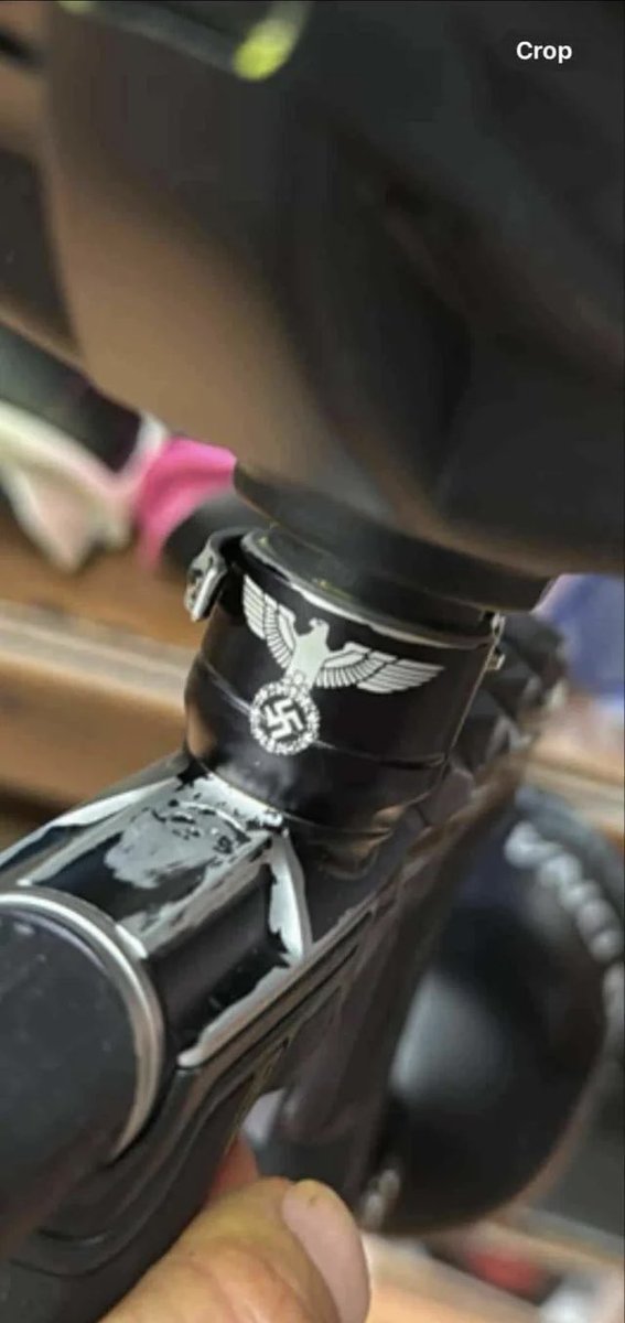 yzycel's tweet photo. 50 year old Dan Bilzerian (12% Jewish) shows off his BADASS Nazi themed paintball gun 😭 https://t.co/jS8zmYBRto