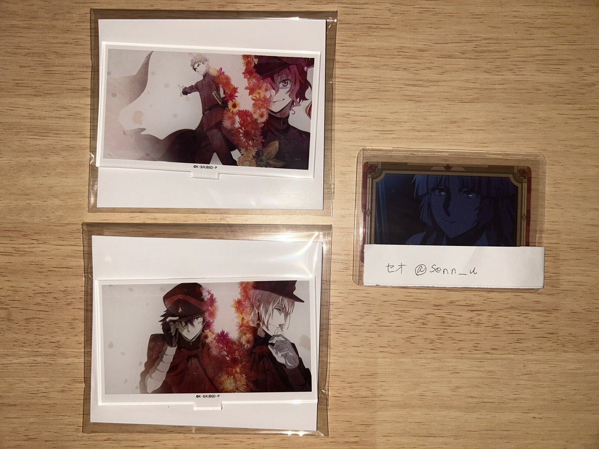senn__u's tweet photo. 文スト ART展 展くじ アクキー クリアシート 交換

譲) D賞 あくたがわ E賞 だざい 
Ｃ賞 じょうの＆すえひろ、おおくら＆たちはら
クリアシート A あくたがわ Cおおくら
アクキー ふくち＆ふくざわ
おなまえ アクキー あくたがわ 

求)C賞、E賞しぐま
おなまえアクキー しぐま
or異種 しぐま
↓ https://t.co/mahWkF3Awm